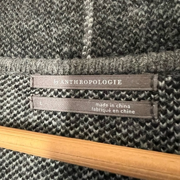 Anthropologie Solenne Windowpane Sweater/Jacket - Size L - Picture 6 of 8